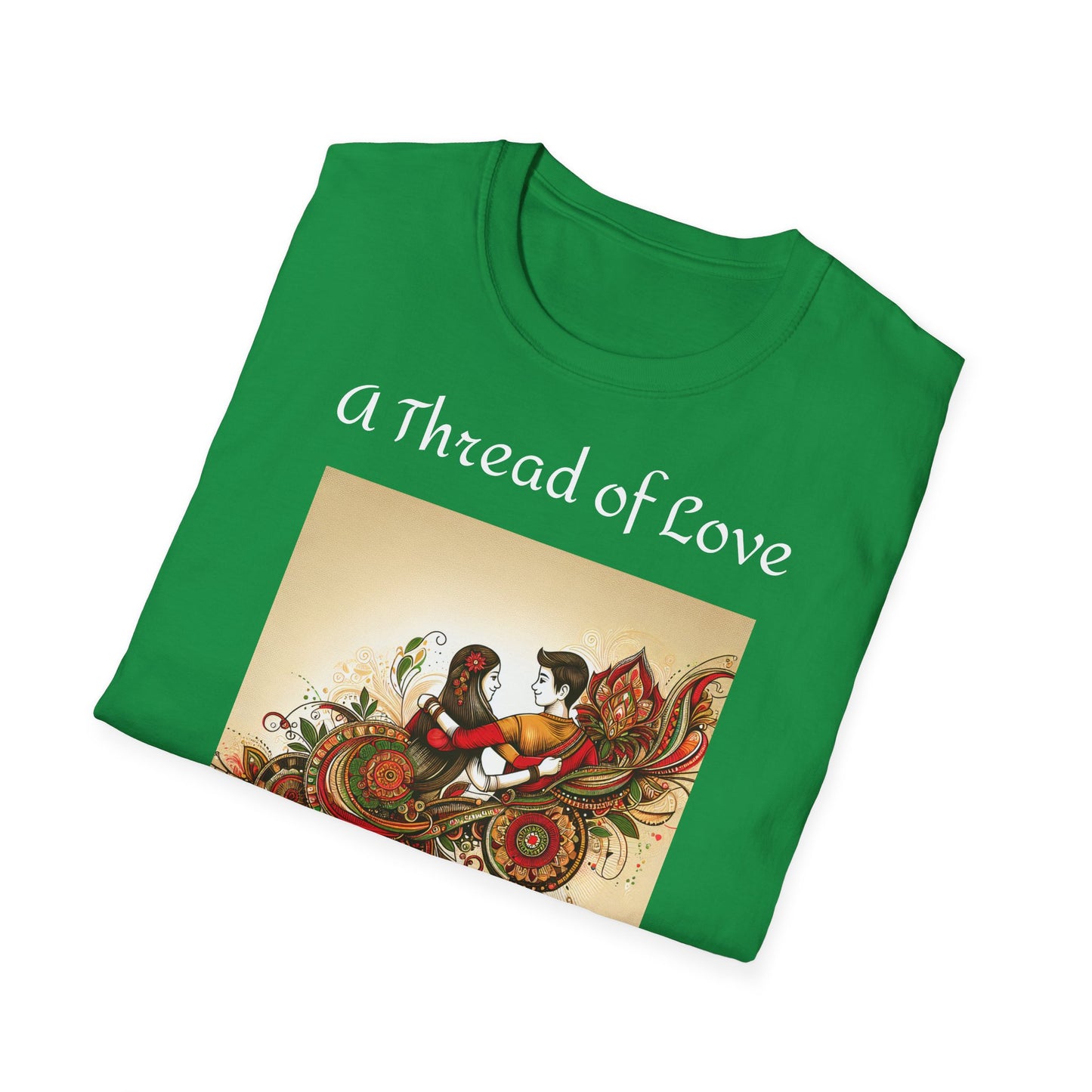 Men's T-Shirt | A Thread of Love. A Bond for Life | Brother & Sister | India Themed | Men's Softstyle T-Shirt