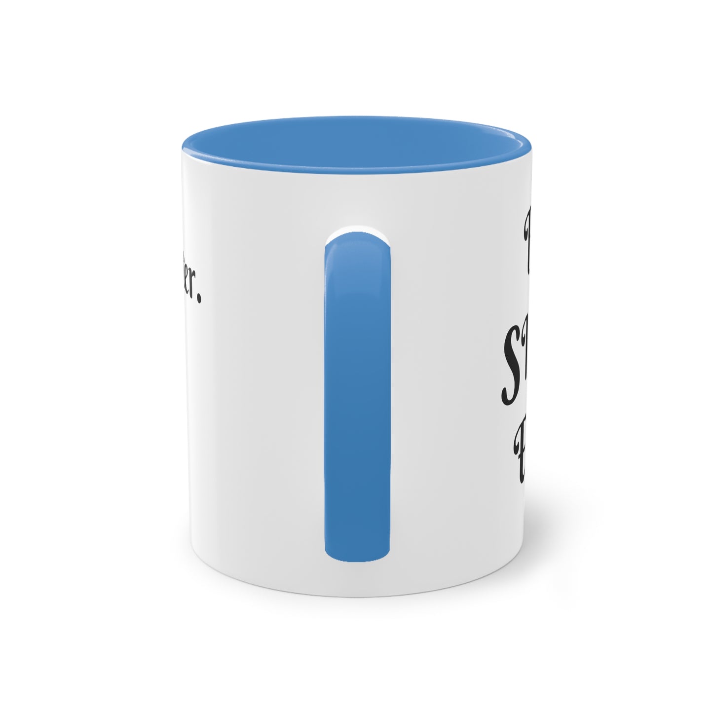 Coffee Mug | Protector. Guide. Ally. BEST SISTER EVER | Two-Tone Coffee Mug, 11oz