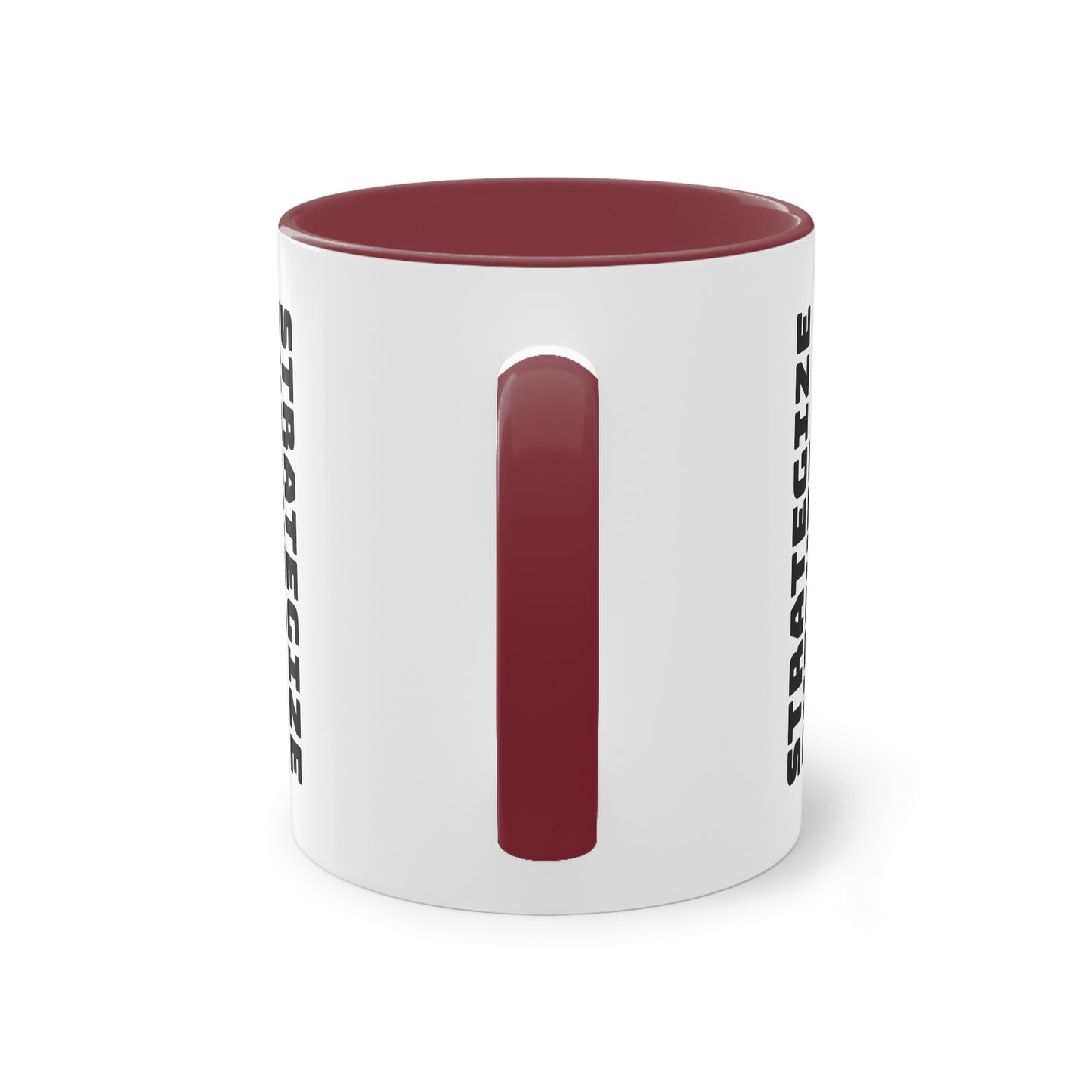 Coffee Mug | Chess themed Coffee Mug | Strategize. Execute. Dominate. Coffee Mug | Two-Tone Coffee Mug, 11oz