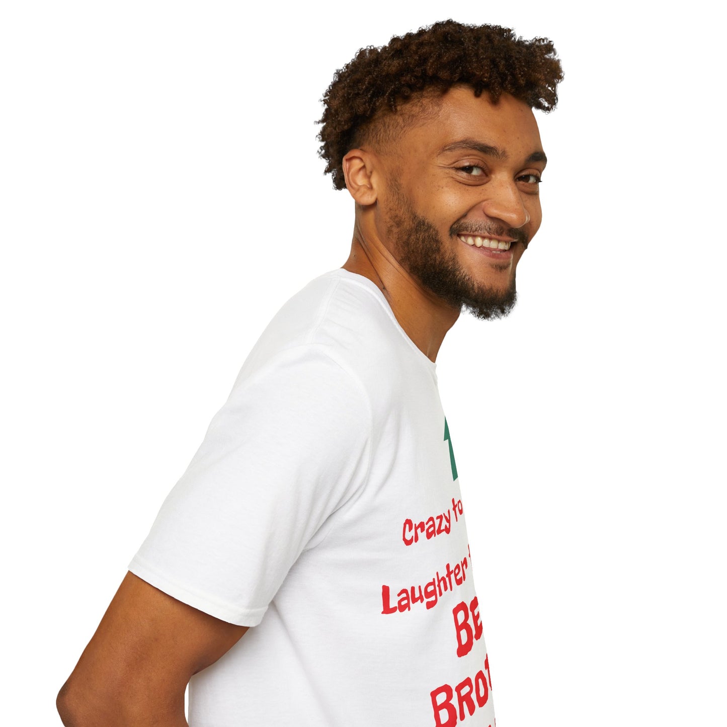 Men's T-Shirt | Crazy to Her Calm, Laughter to Her Tears, BEST BROTHER EVER | Brother & Sister | India Themed | Men's Softstyle T-Shirt