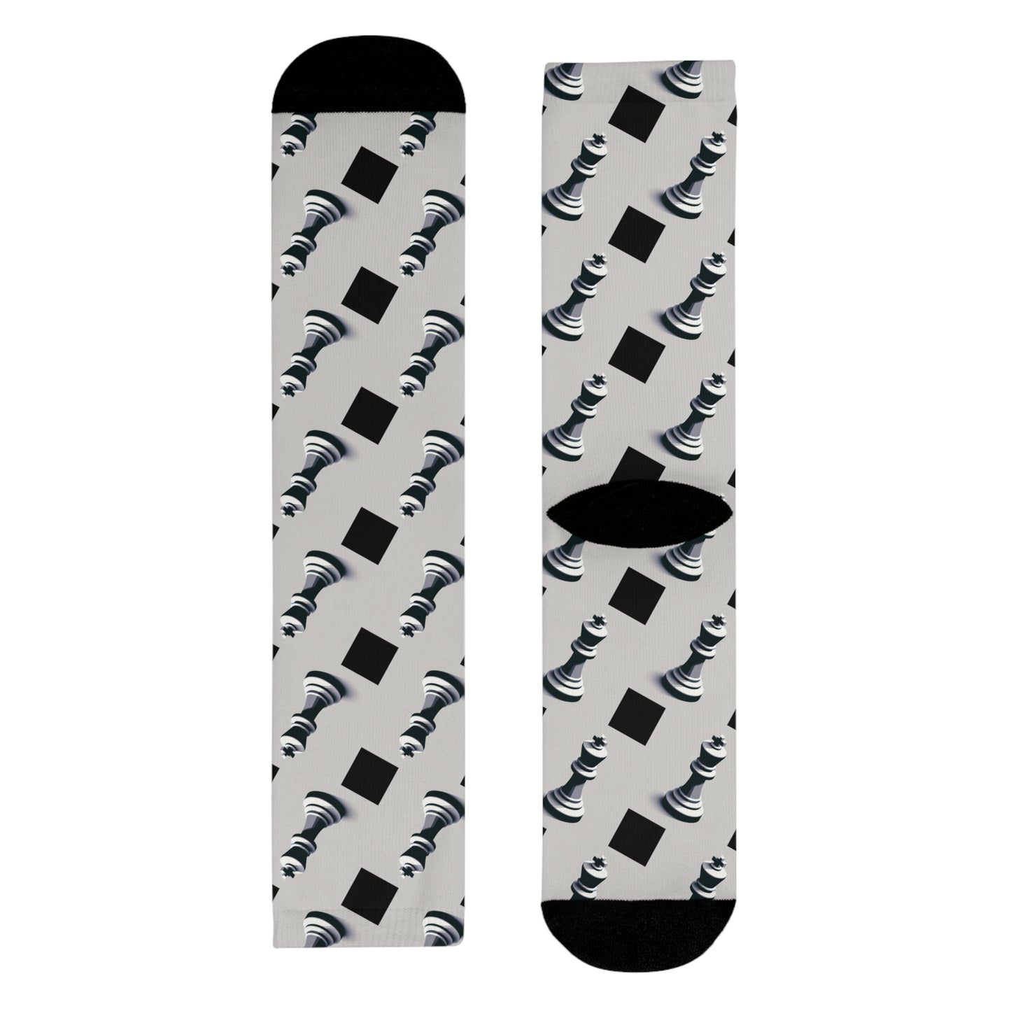 Fun Socks | Chess themed | Cool & Stylish Sublimation Crew Socks (EU)