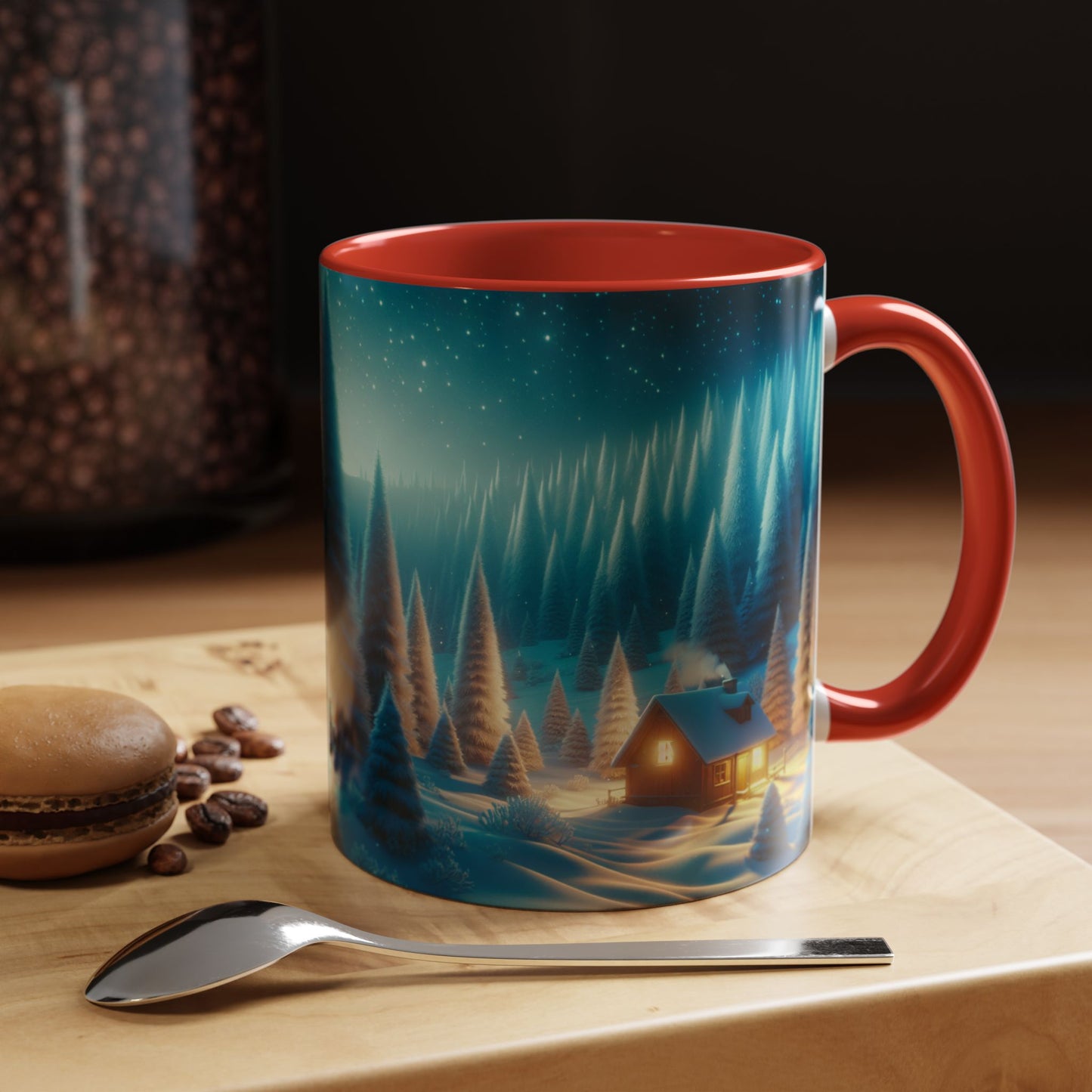 Coffee Mug Snowy Forest Scene