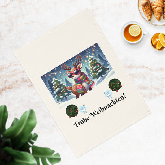 Kitchen Tea Towel - Frohe Weihnachten!
