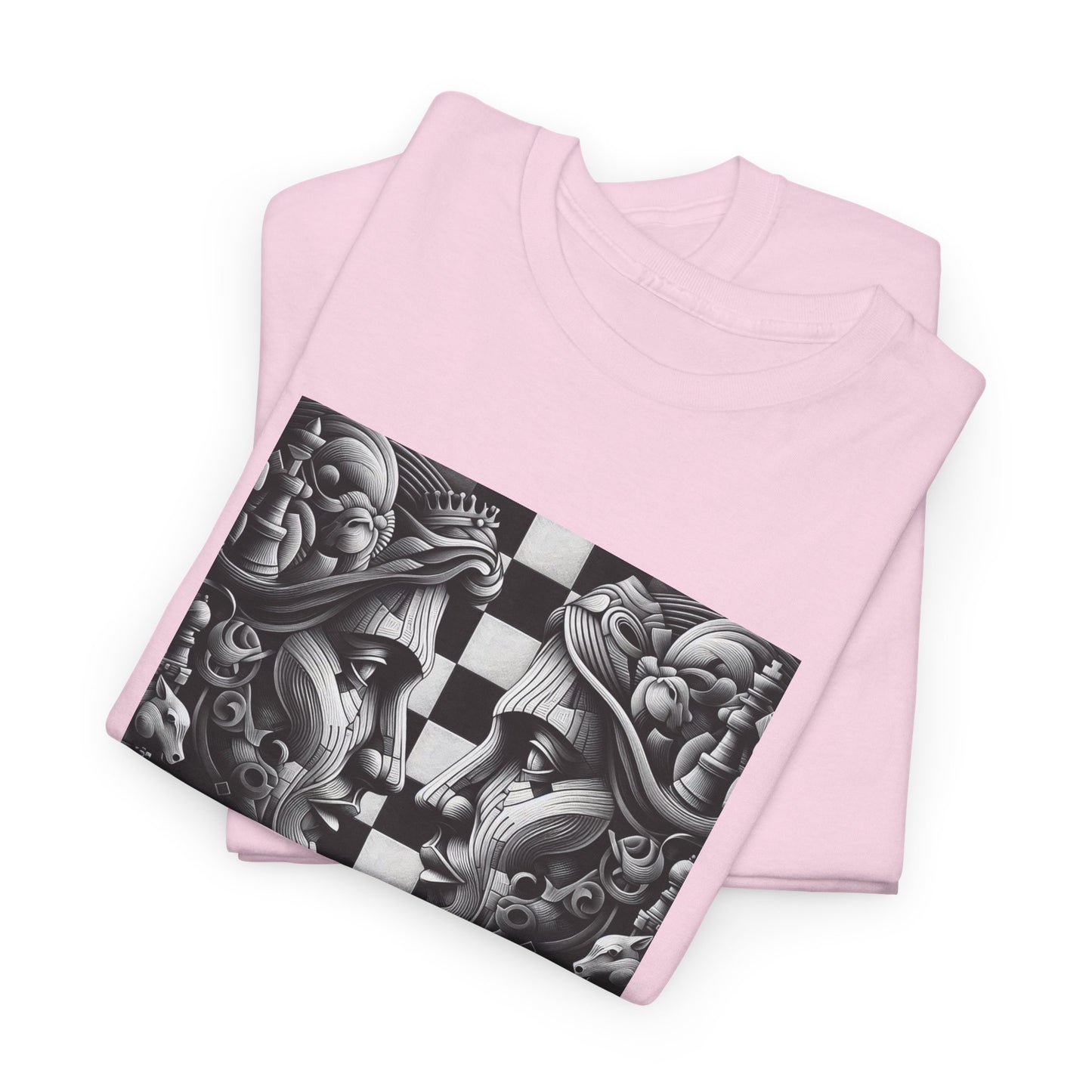 Women's T-Shirt | Strategize. Execute. Dominate. T-shirt | Bold | Chess themed | Women's Heavy Cotton Tee