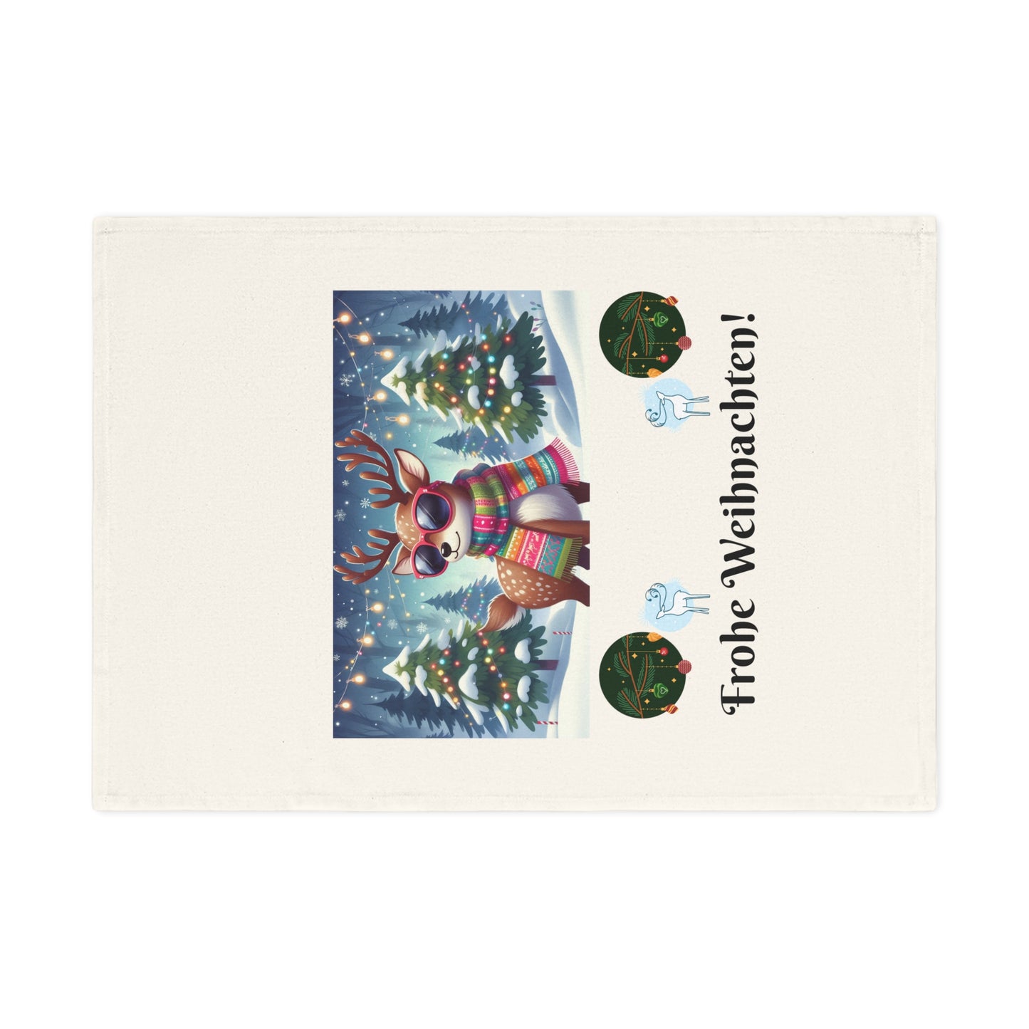 Kitchen Tea Towel - Frohe Weihnachten!