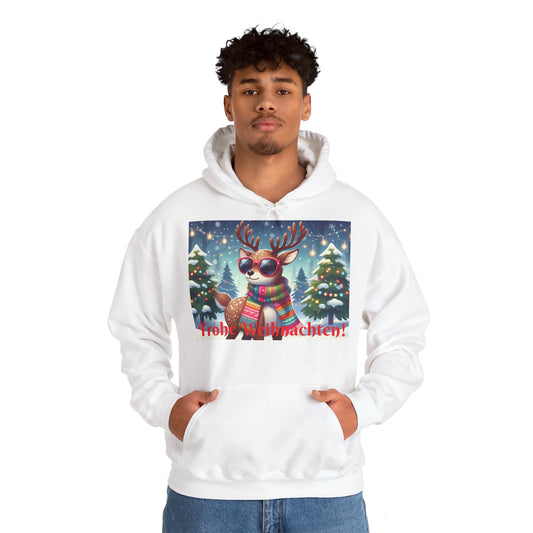 XXXL+ | Men's Hooded Sweatshirt - Frohe Weihnachten!