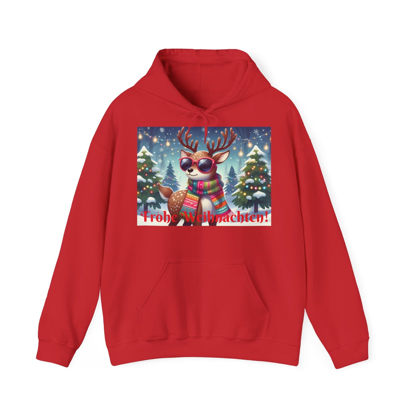 XXXL+ | Men's Hooded Sweatshirt - Frohe Weihnachten!
