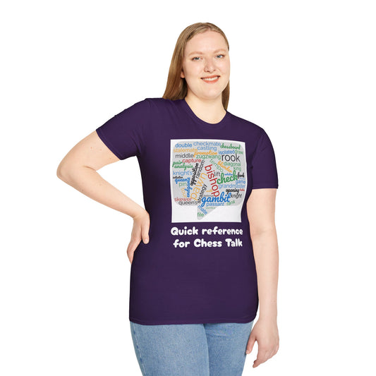 Women's T-Shirt | Quick Reference for Chess Talk | Funny | Chess themed | Women's Softstyle T-Shirt