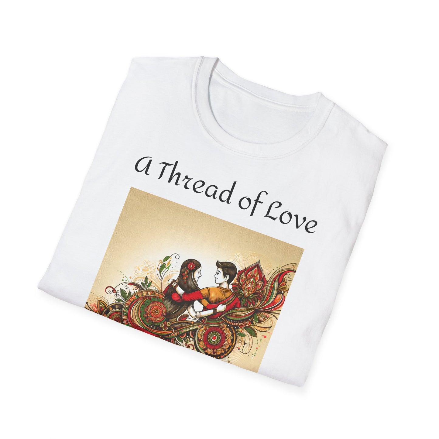 Women's T Shirt | A Thread of Love. A Bond for Life | Brother & Sister | India themed | Women's Softstyle T-Shirt