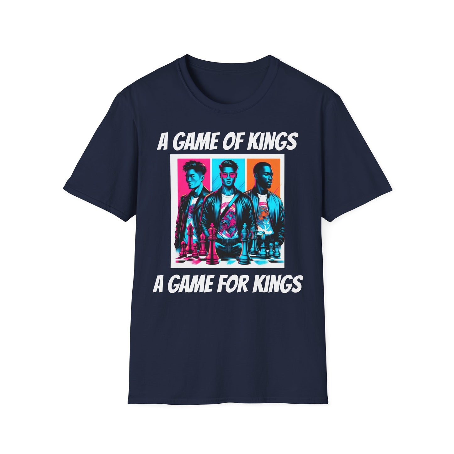 Men's T-Shirt | A Game of Kings. A Game for Kings | Bold & Stylish | Chess Themed | Men's Softstyle T-Shirt