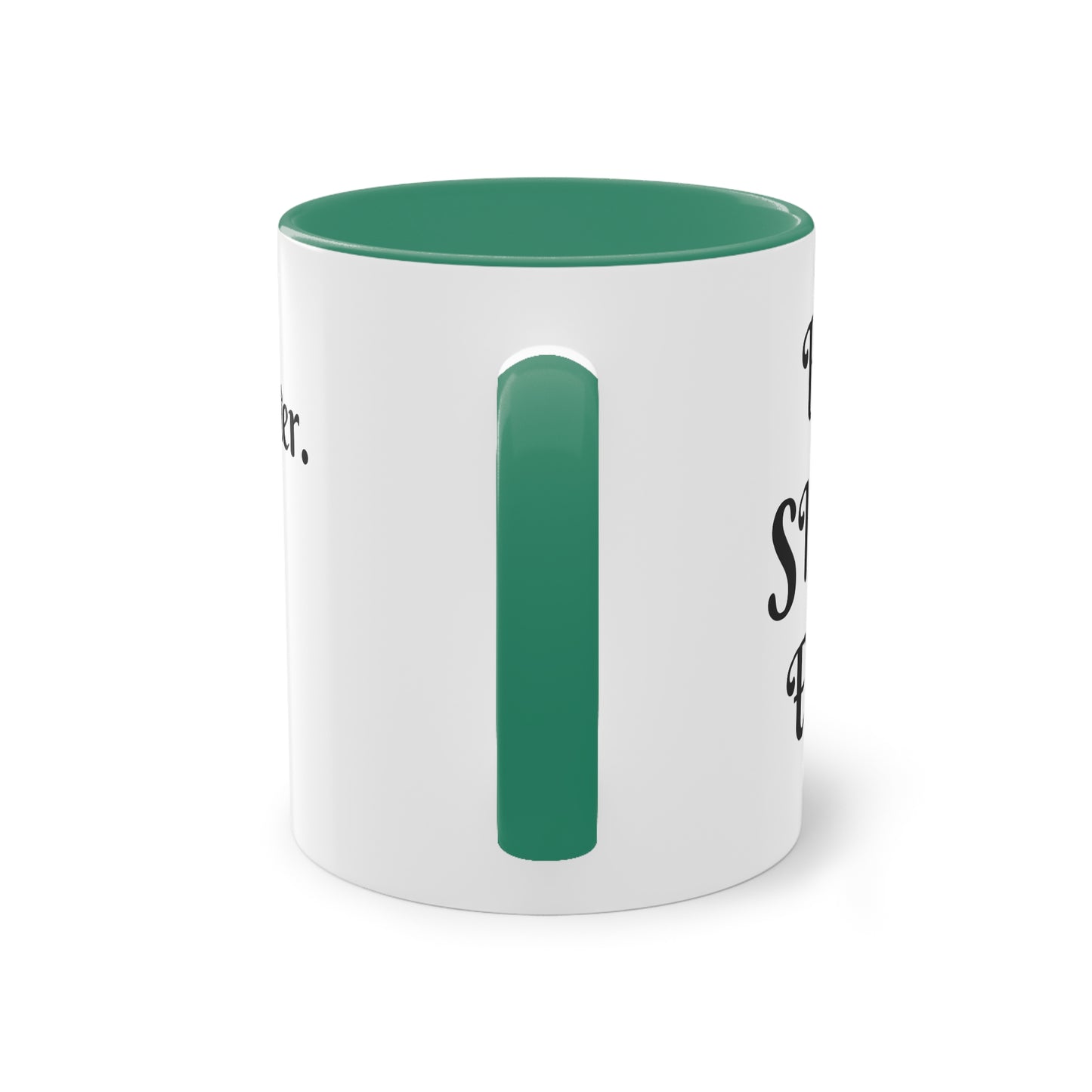 Coffee Mug | Protector. Guide. Ally. BEST SISTER EVER | Two-Tone Coffee Mug, 11oz