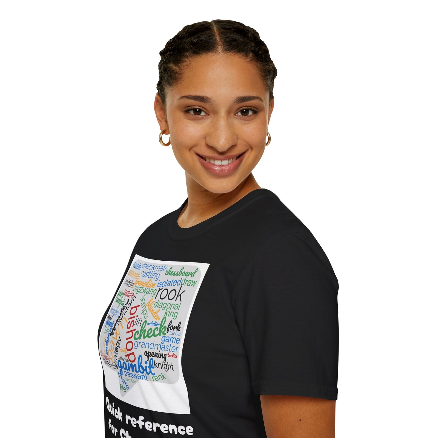 Women's T-Shirt | Quick Reference for Chess Talk | Funny | Chess themed | Women's Softstyle T-Shirt