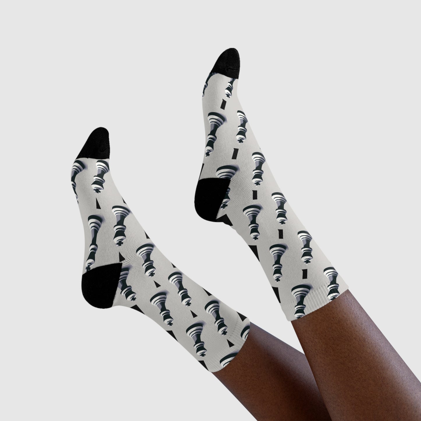 Fun Socks | Chess themed | Cool & Stylish Sublimation Crew Socks (EU)