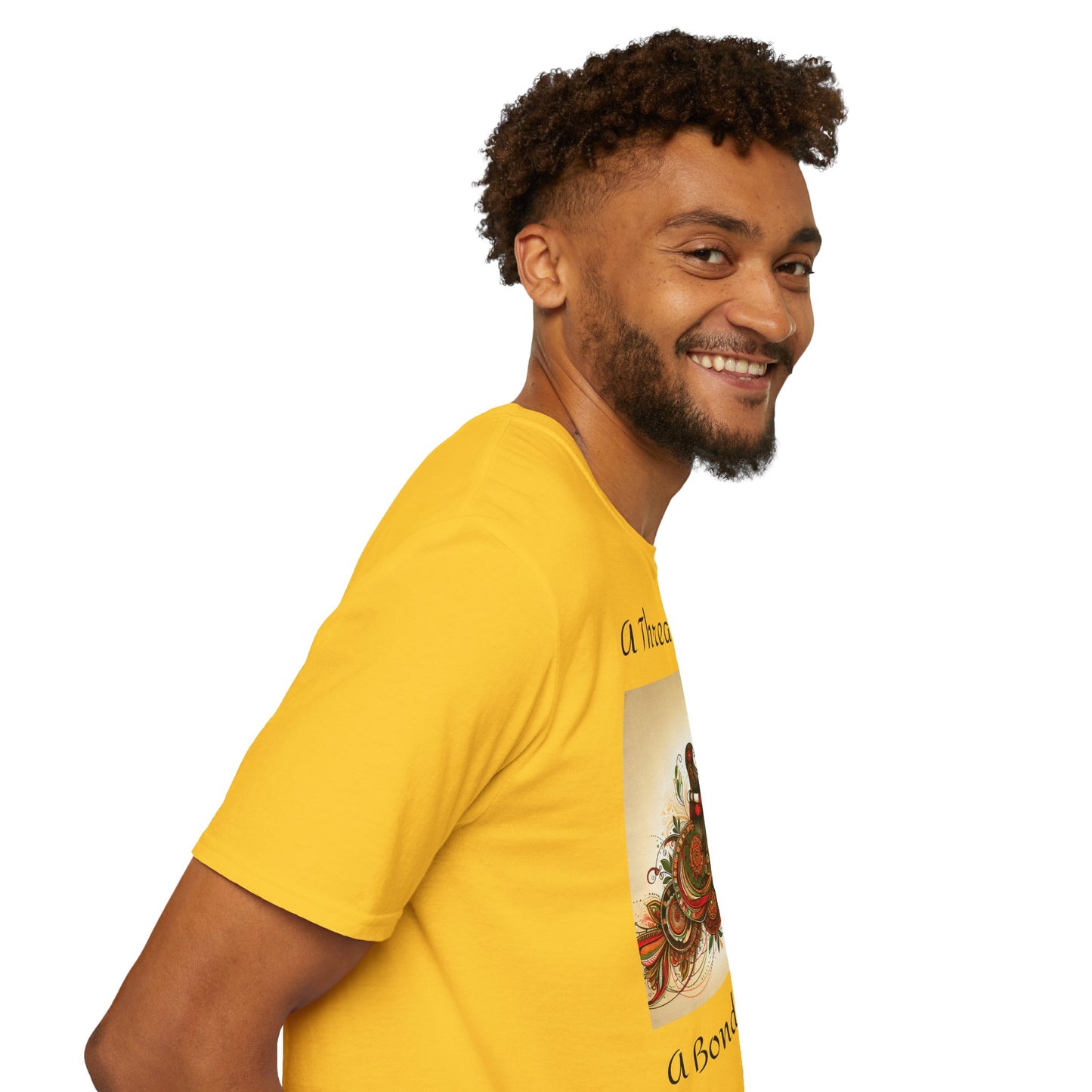 Men's T-Shirt | A Thread of Love. A Bond for Life | Brother & Sister | India Themed | Men's Softstyle T-Shirt