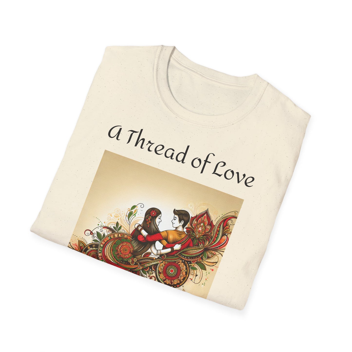 Women's T Shirt | A Thread of Love. A Bond for Life | Brother & Sister | India themed | Women's Softstyle T-Shirt
