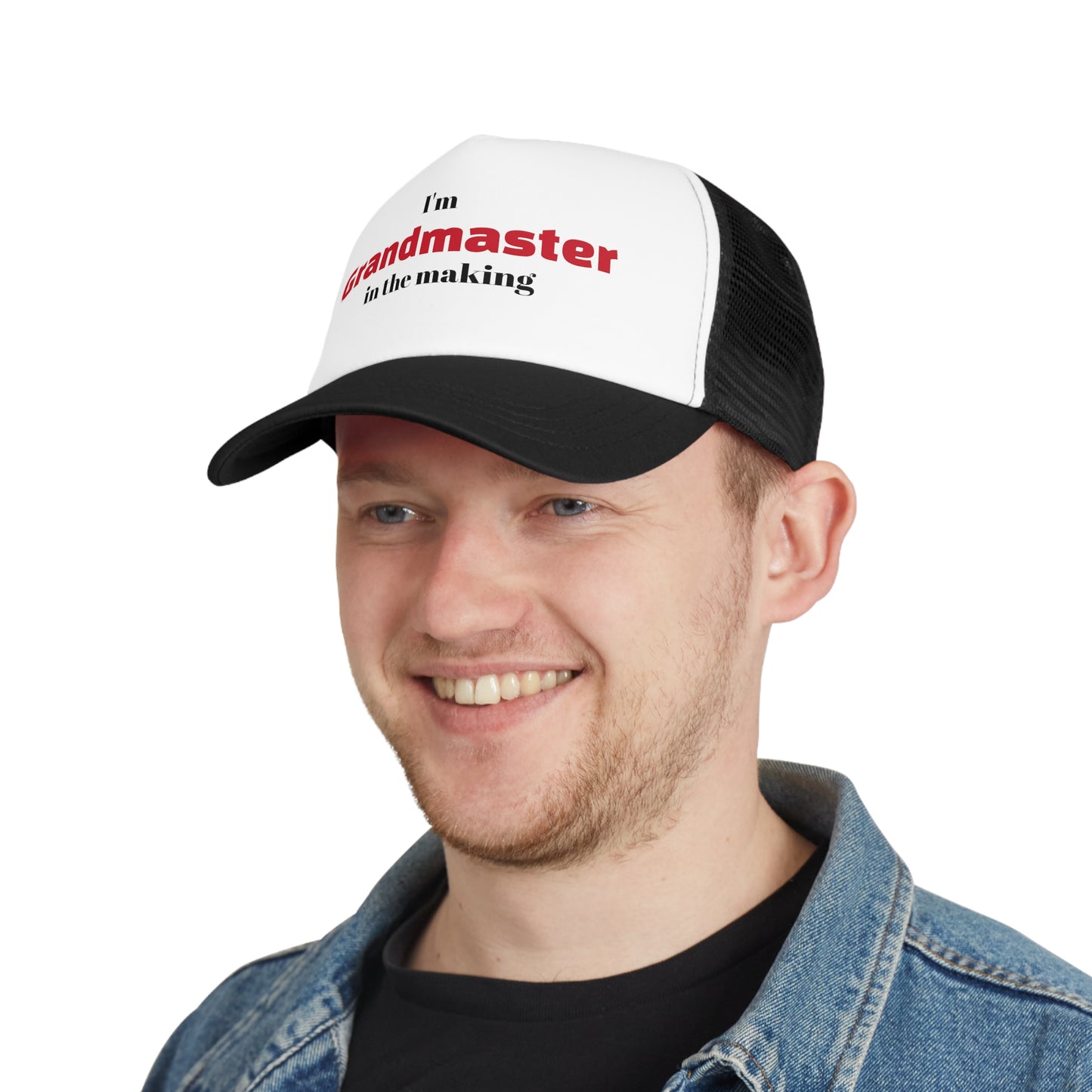 Cap | I'm Grandmaster in the making | Chess themed | Cool & Bold | Mesh Cap