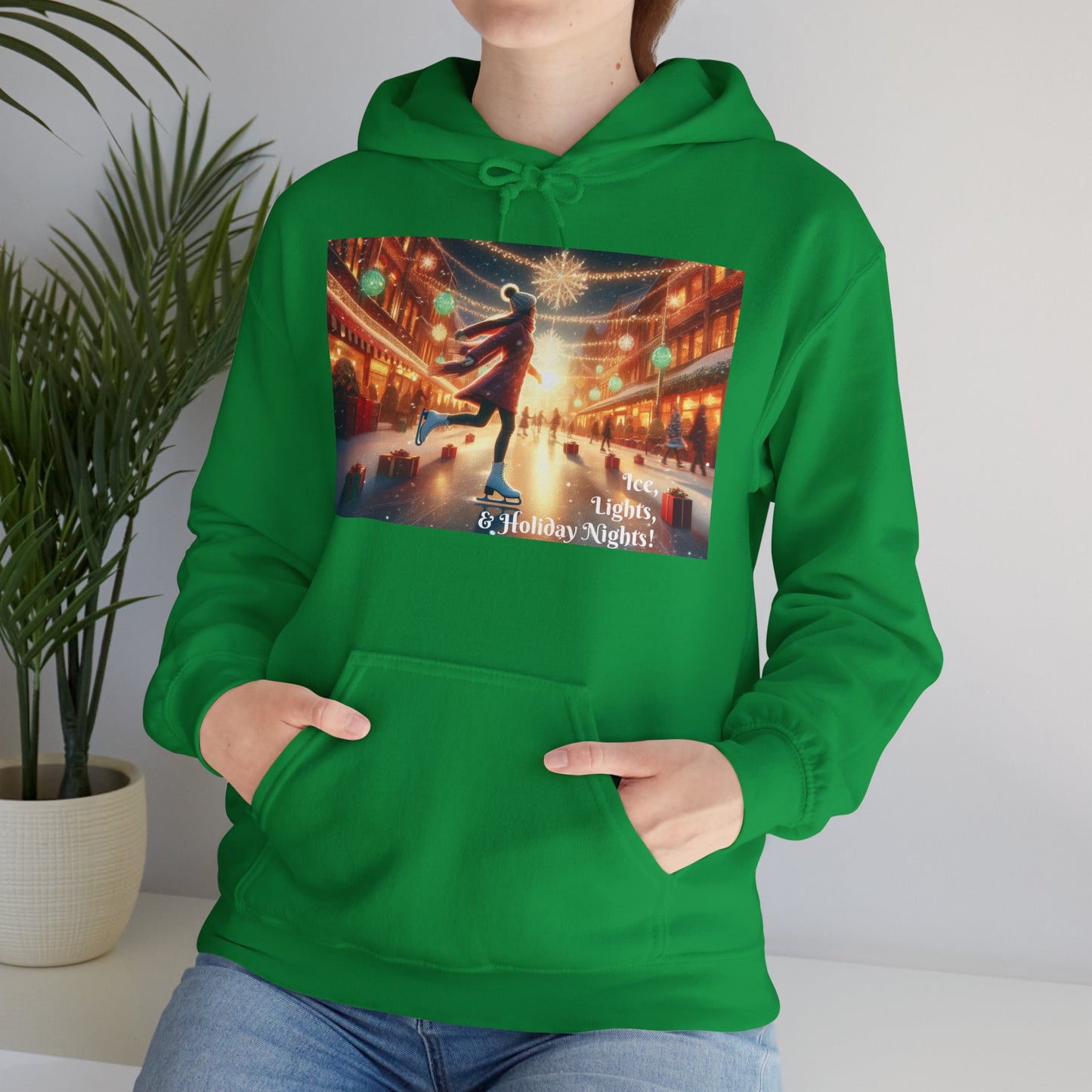 Women's Hooded Sweatshirt - Ice, Lights, & Holiday Nights!