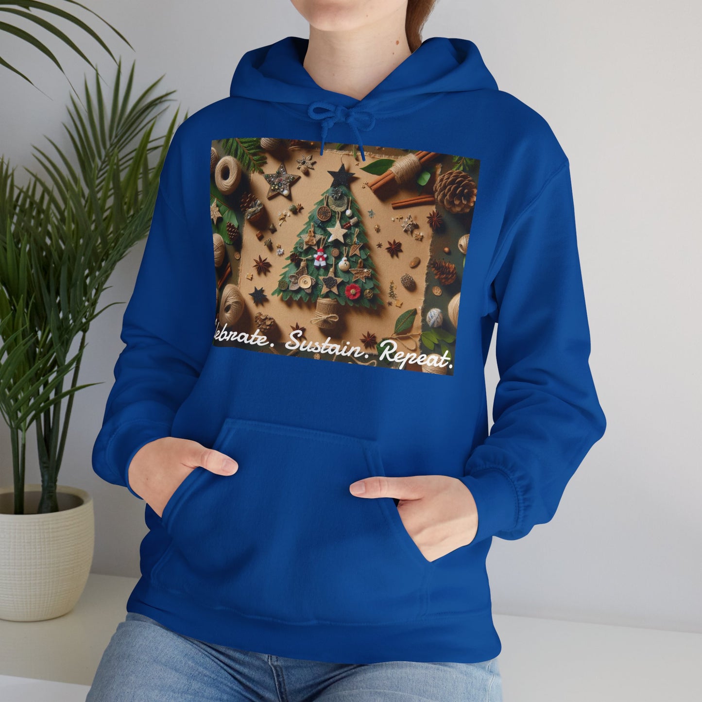 XXXL+ | Women's Hooded Sweatshirt - Celebrate. Sustain. Repeat.