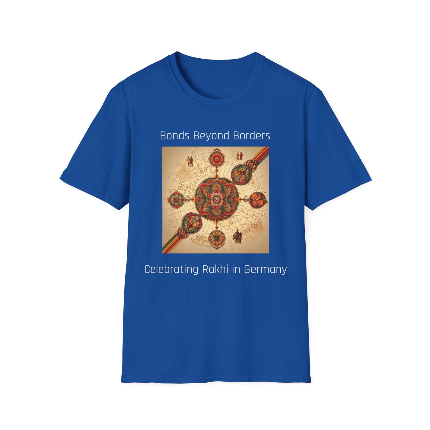 Rakhi Men's T-Shirt | Bonds Beyond Borders | Celebrating Rakhi in Germany | Men's Softstyle T-Shirt