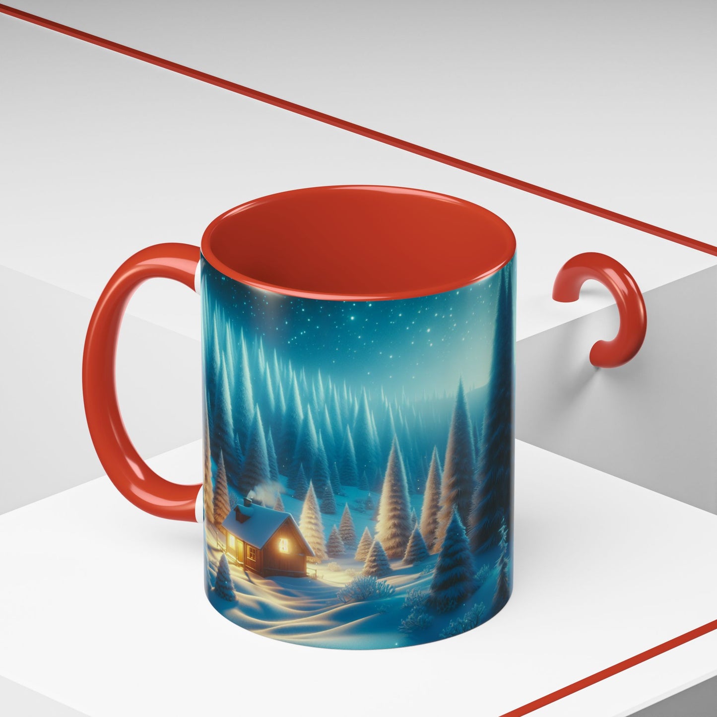 Coffee Mug Snowy Forest Scene