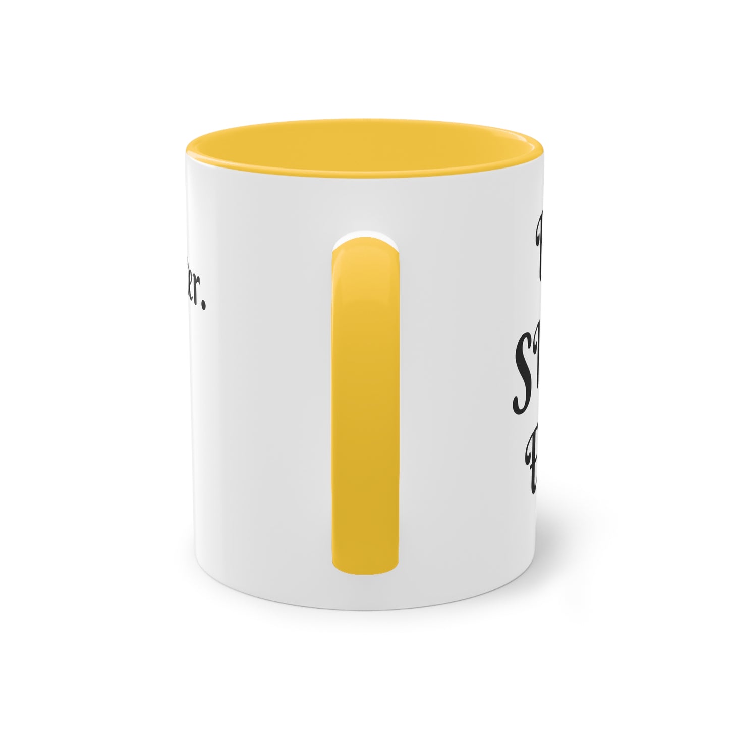 Coffee Mug | Protector. Guide. Ally. BEST SISTER EVER | Two-Tone Coffee Mug, 11oz