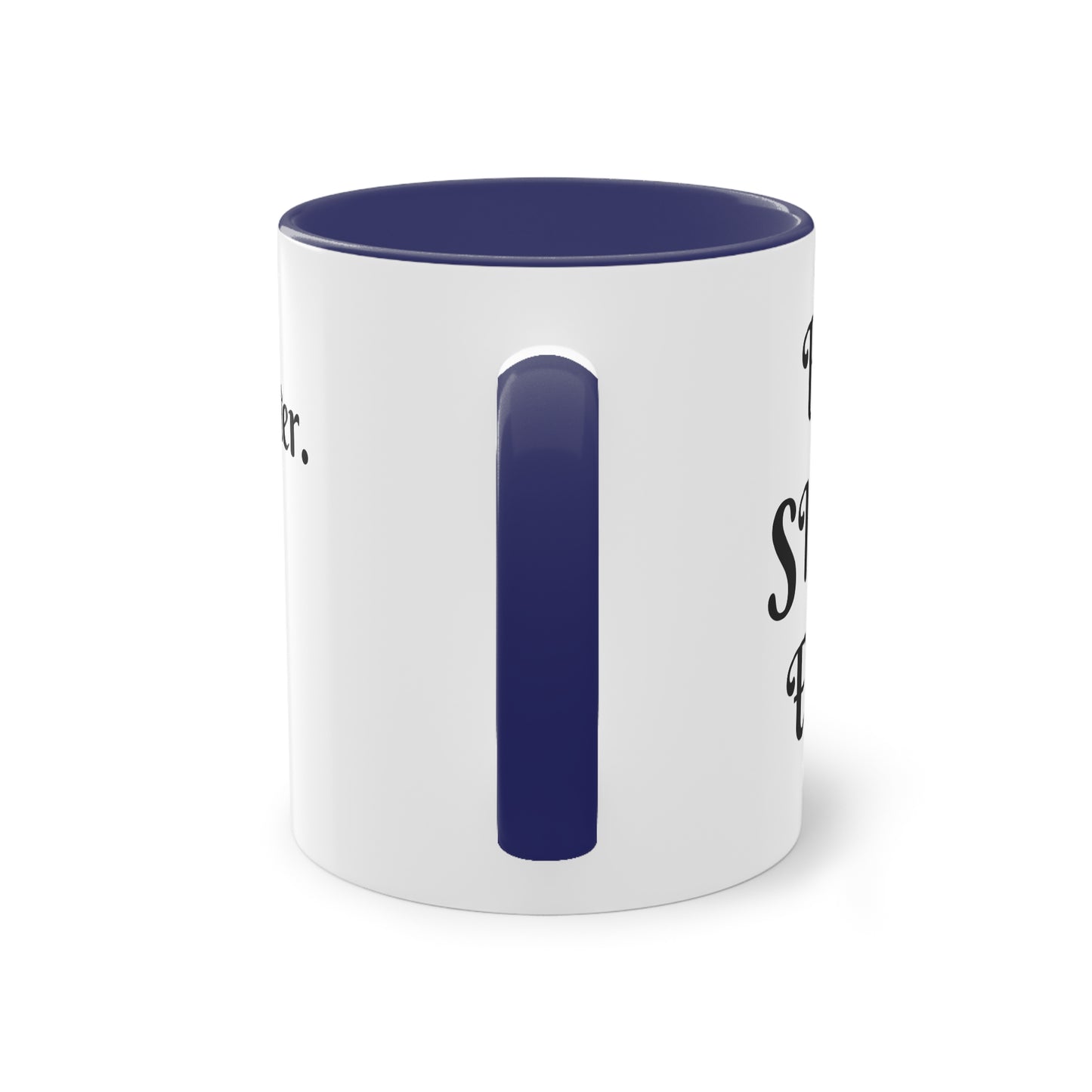 Coffee Mug | Protector. Guide. Ally. BEST SISTER EVER | Two-Tone Coffee Mug, 11oz
