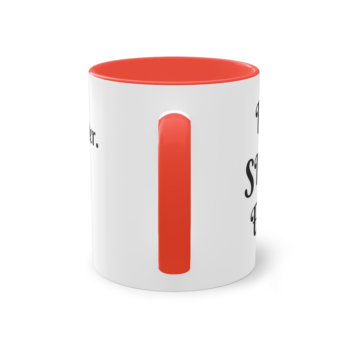 Coffee Mug | Protector. Guide. Ally. BEST SISTER EVER | Two-Tone Coffee Mug, 11oz