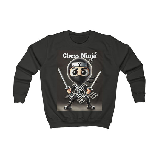 Chess Ninja Kids Sweatshirt - Stylish and Playful Outerwear for Young Game Enthusiasts